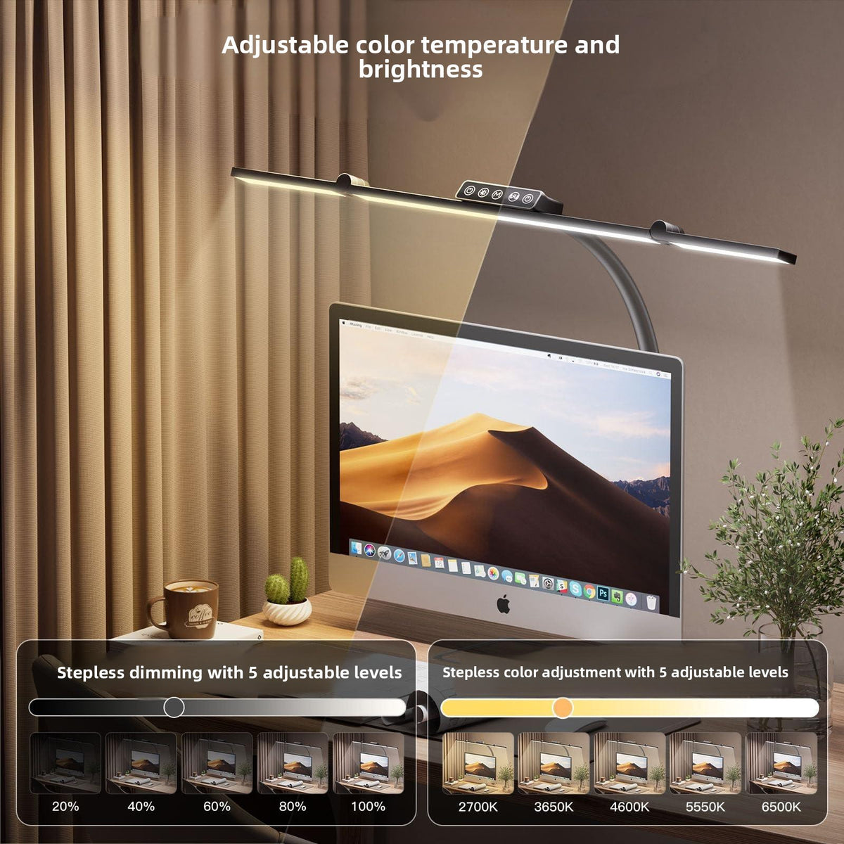 Lampe LED Anti-Fatigue Oculaire – Zéro Zone d'Ombre