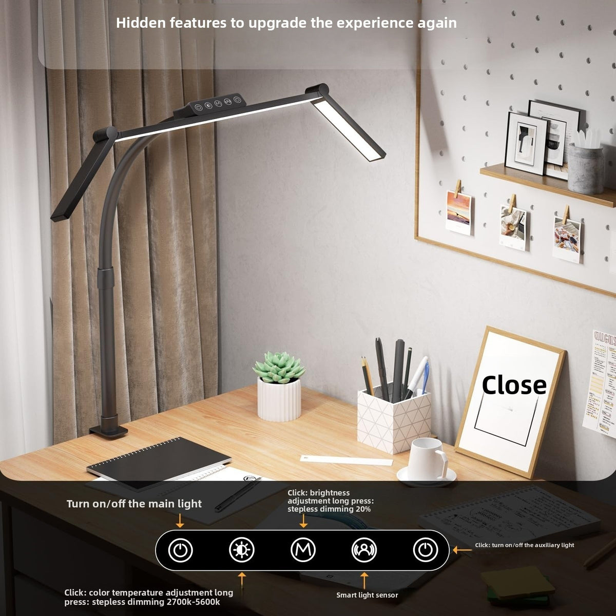 Lampe LED Anti-Fatigue Oculaire – Zéro Zone d'Ombre